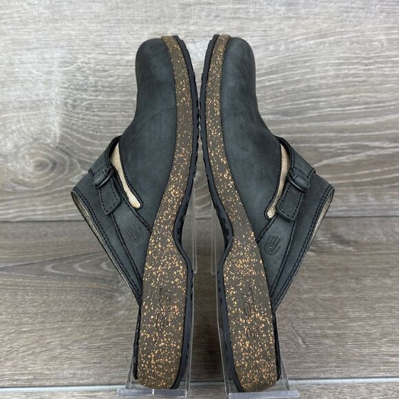 Teva Ventura Women’s Sz 6.5 Black Nubuck Slip-On Strap Comfort Loafer Mule Clog - Picture 10 of 12